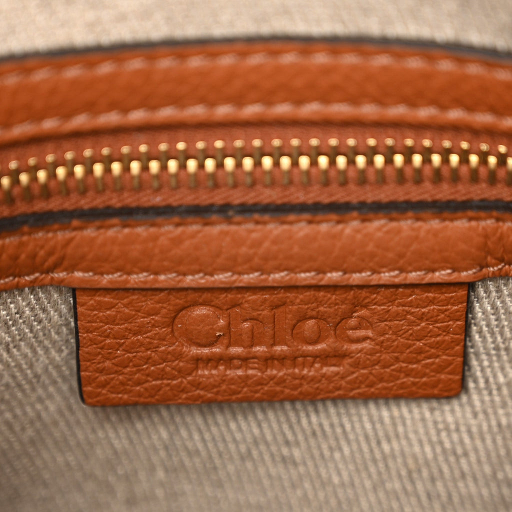 Calfskin Small Marcie Satchel Tan