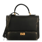 Calfskin Small Money Top Handle Handbag Brown