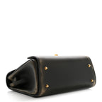 Calfskin Small Money Top Handle Handbag Brown