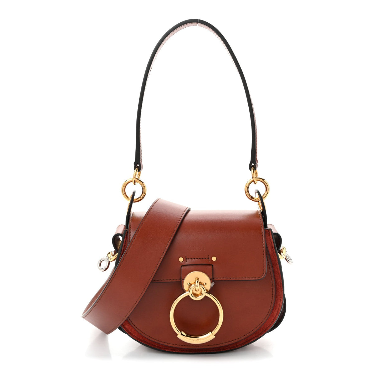 Calfskin Small Tess Bag Sepia Brown