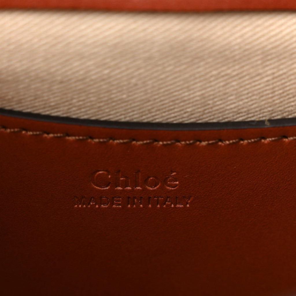 Calfskin Small Tess Bag Sepia Brown