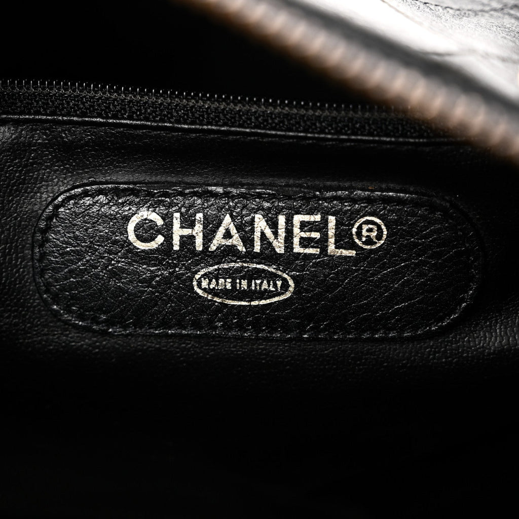 Calfskin Stitched Duffle Travel Bag Black
