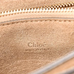 Calfskin Suede Medium Faye Shoulder Bag Motty Grey