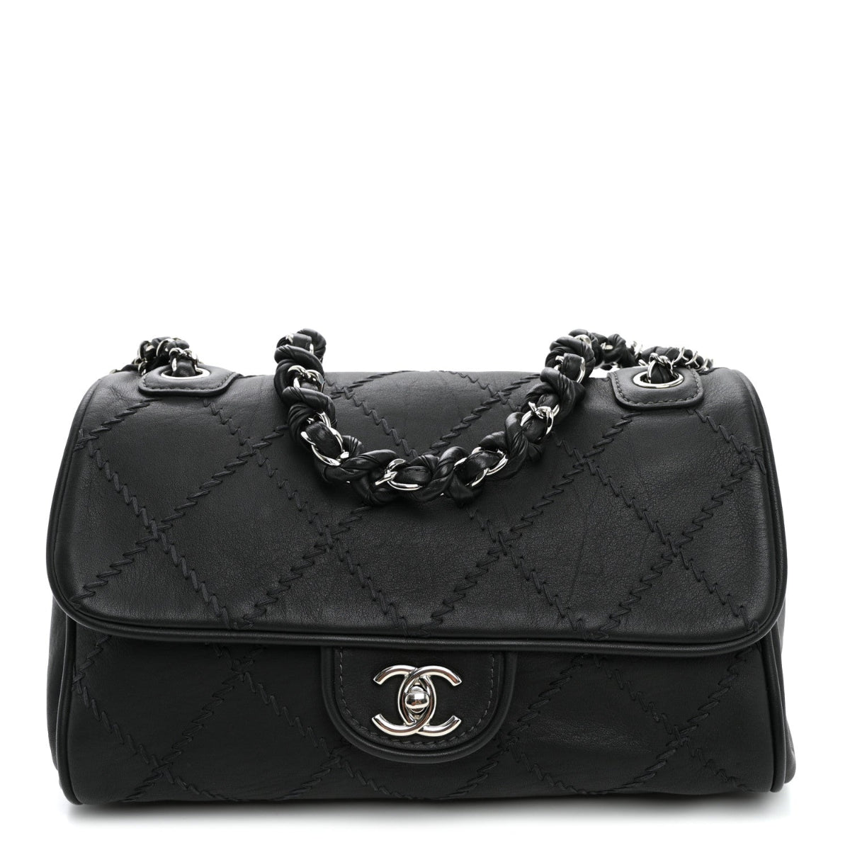 Calfskin Ultimate Stitch Flap Gray