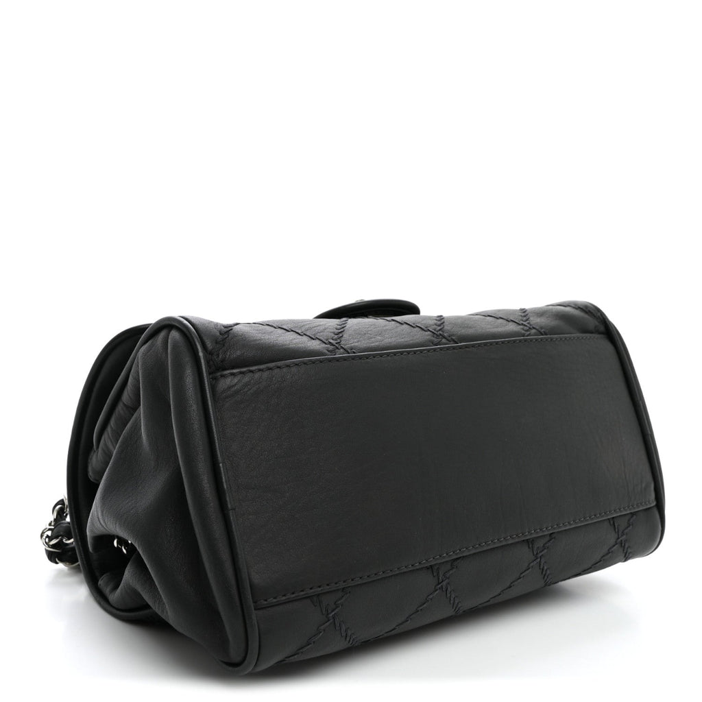 Calfskin Ultimate Stitch Flap Gray