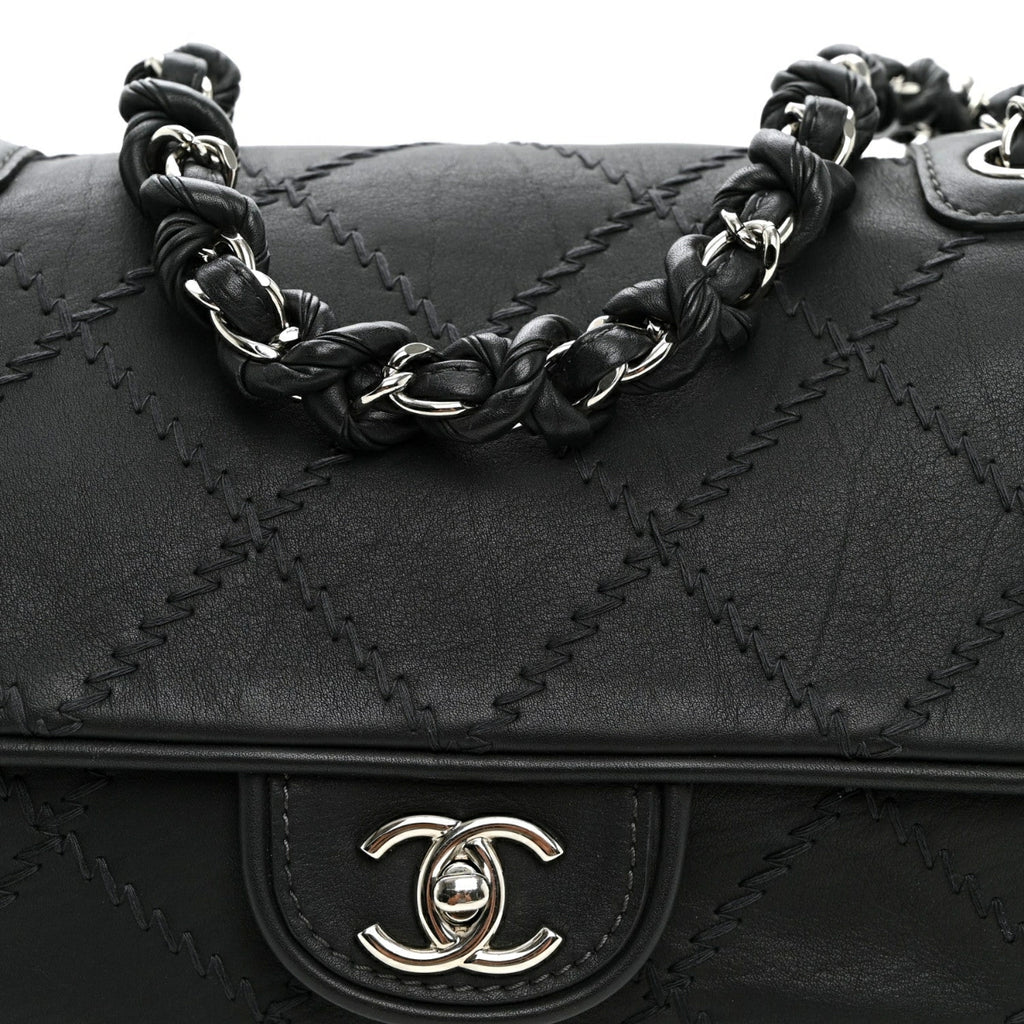 Calfskin Ultimate Stitch Flap Gray