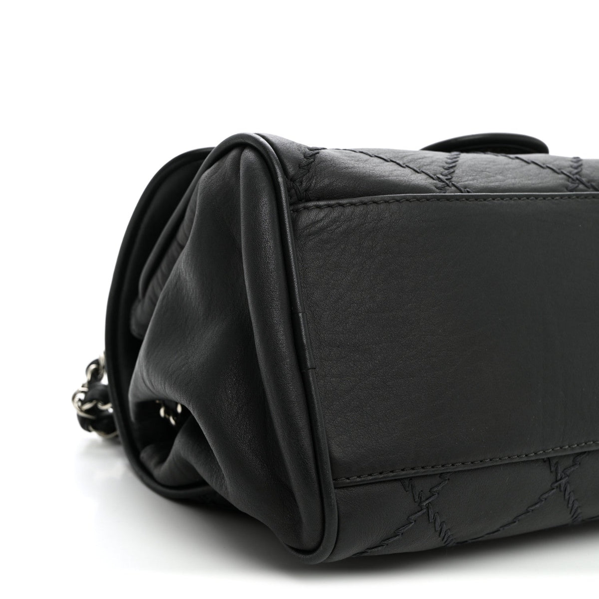 Calfskin Ultimate Stitch Flap Gray