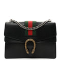 Calfskin Web Medium Dionysus Shoulder Bag Black