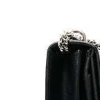 Calfskin Web Medium Dionysus Shoulder Bag Black