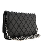 Calfskin Whipstitch Wallet On Chain WOC Black