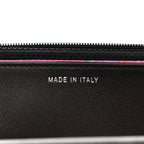 Calfskin Whipstitch Wallet On Chain WOC Black