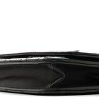 Calfskin Whipstitch Wallet On Chain WOC Black