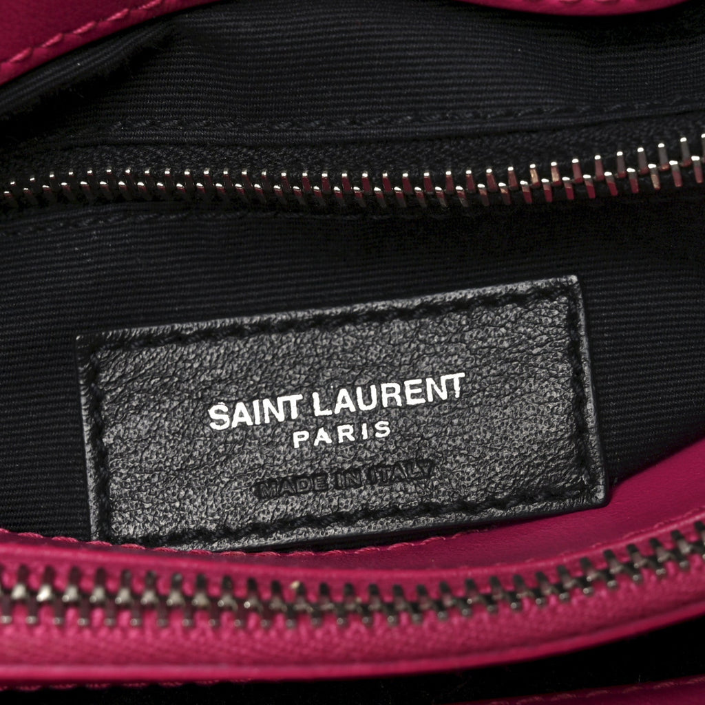 Calfskin Y Quilted Monogram Medium Loulou Chain Satchel Freesia