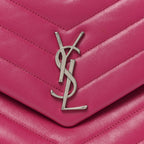 Calfskin Y Quilted Monogram Medium Loulou Chain Satchel Freesia