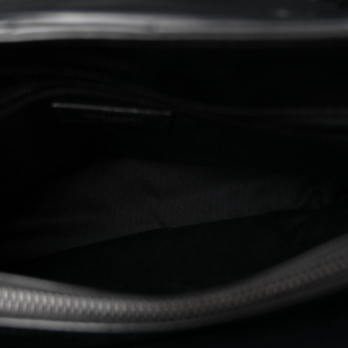 Calfskin Y Quilted Monogram Monochrome Medium Loulou Chain Satchel Black