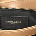 Calfskin Y Quilted Monogram Toy Loulou Crossbody Bag Dark Latte