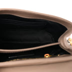 Calfskin Y Quilted Monogram Toy Loulou Crossbody Bag Taupe