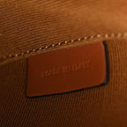 Canvas Calfskin Triomphe Mini Besace Tan