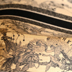 Canvas Zodiac Toile De Jouy Embroidered Large Book Tote Latte
