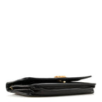 Caviar Chevron Quilted Boy Wallet On Chain WOC Black