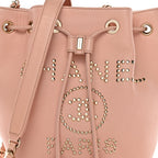 Caviar Deauville Drawstring Bucket Bag Light Pink