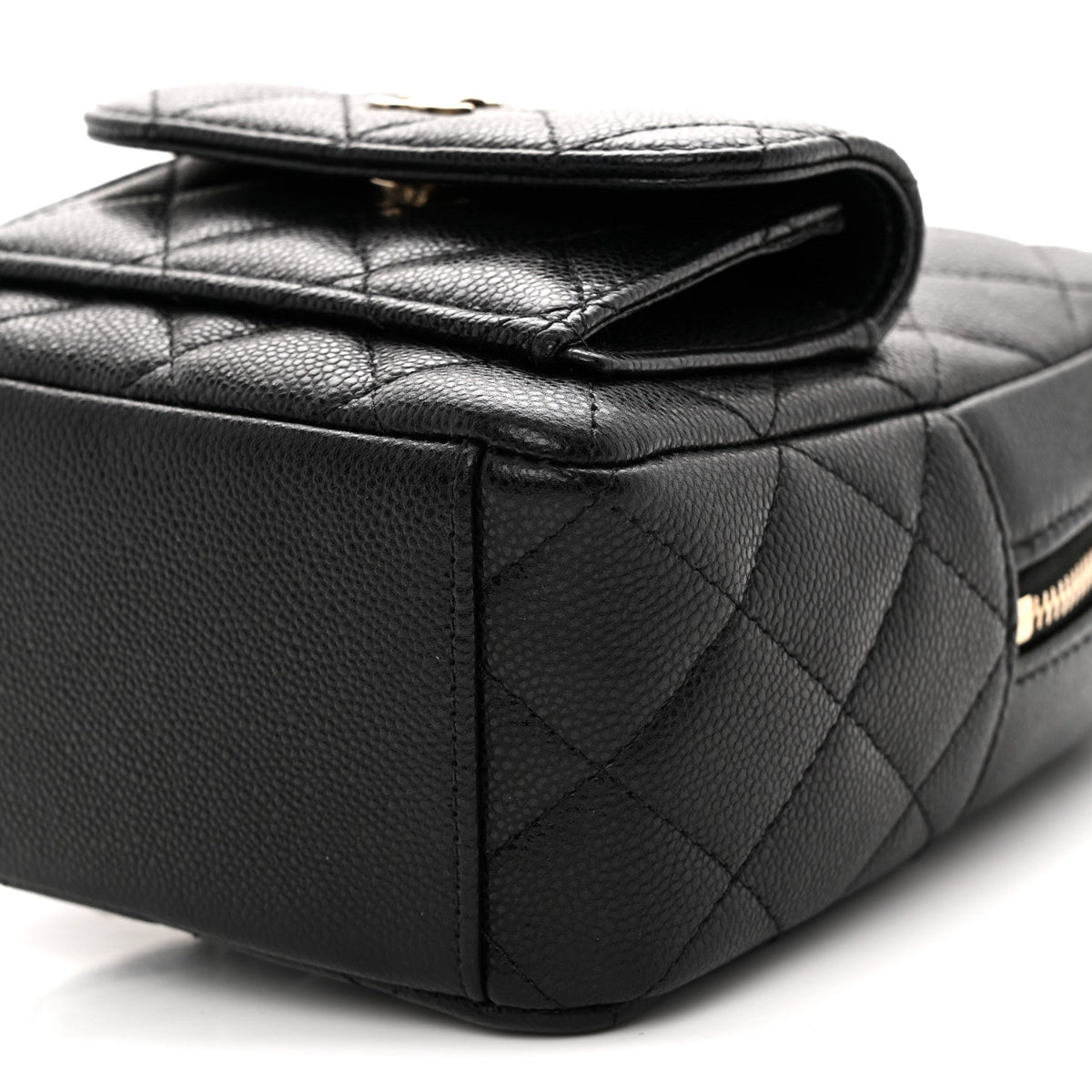 Caviar Quilted CC Mini Classic Backpack Black