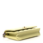 Caviar Quilted CC Turn Lock Wallet On Chain WOC Light Yellow