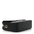 Caviar Quilted Chain Camera Bag Black