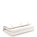 Caviar Quilted Enamel Coco Casino Wallet On Chain WOC White