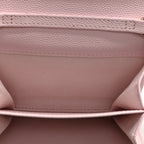 Caviar Quilted Flap Card Holder On Chain Pink