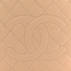 Caviar Quilted Grand Shopping Tote GST Beige Clair