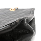 Caviar Quilted Grand Shopping Tote GST Black