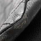Caviar Quilted Grand Shopping Tote GST Black