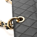 Caviar Quilted Grand Shopping Tote GST Black