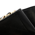 Caviar Quilted Grand Shopping Tote GST Black
