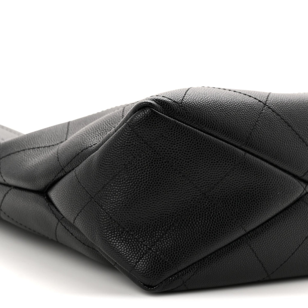 Caviar Quilted Hobo Black