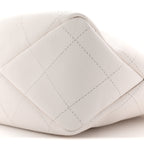 Caviar Quilted Hobo White