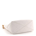 Caviar Quilted Hobo White