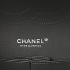 Caviar Quilted Jumbo Double Flap Grey