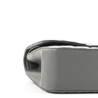 Caviar Quilted Jumbo Double Flap Grey