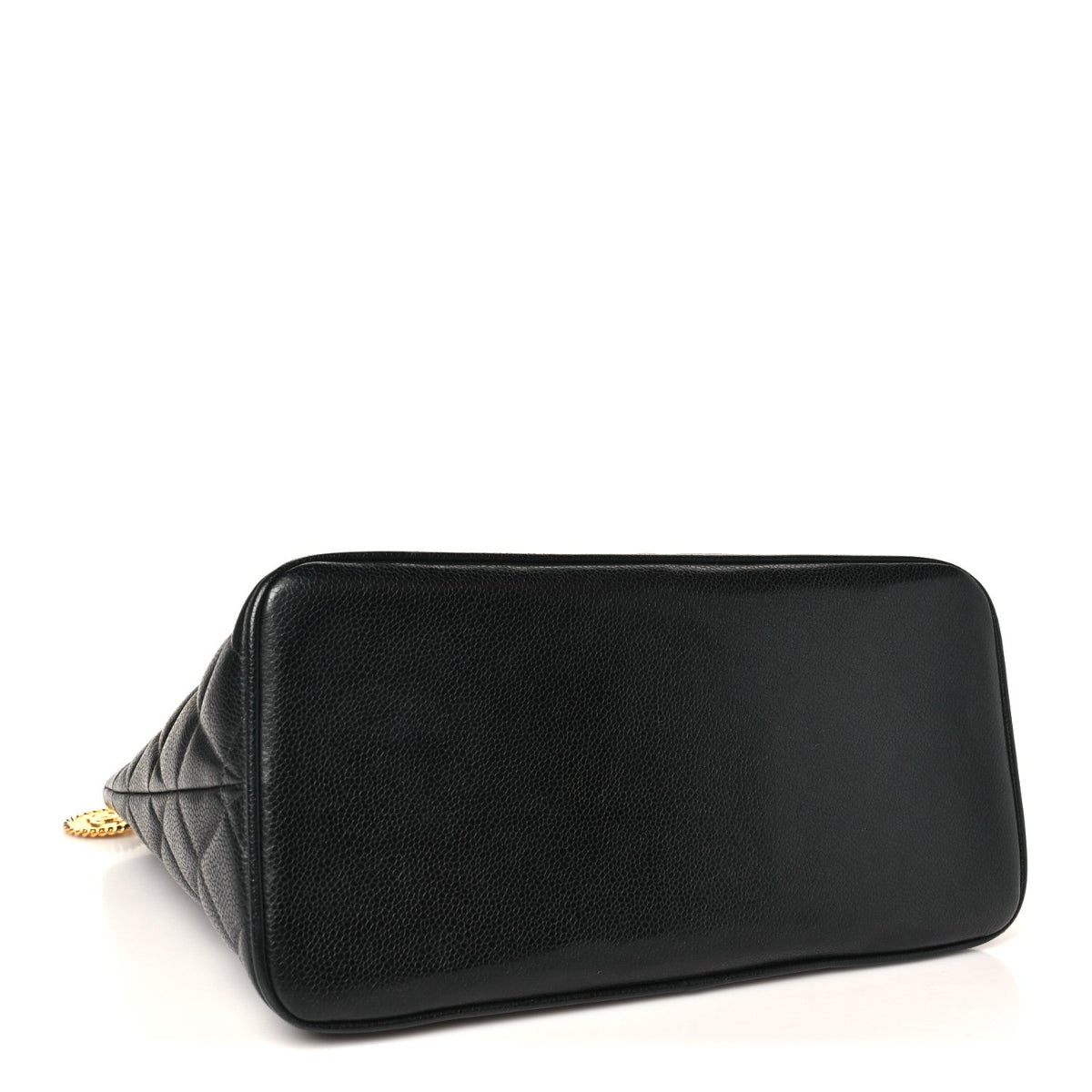 Caviar Quilted Medallion Tote Black