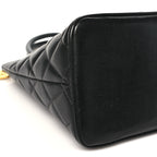 Caviar Quilted Medallion Tote Black