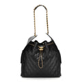 Caviar Quilted Medium Chanel 25 Handbag Black