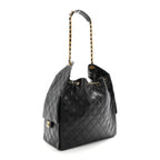 Caviar Quilted Medium Chanel 25 Handbag Black