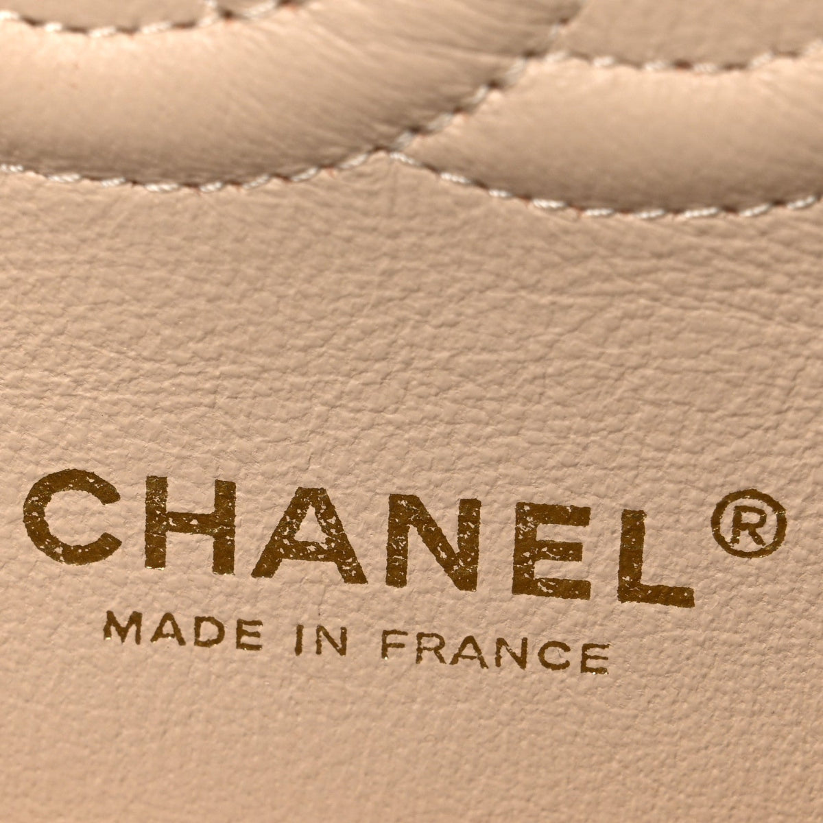 Caviar Quilted Medium Double Flap Beige Beige Clair