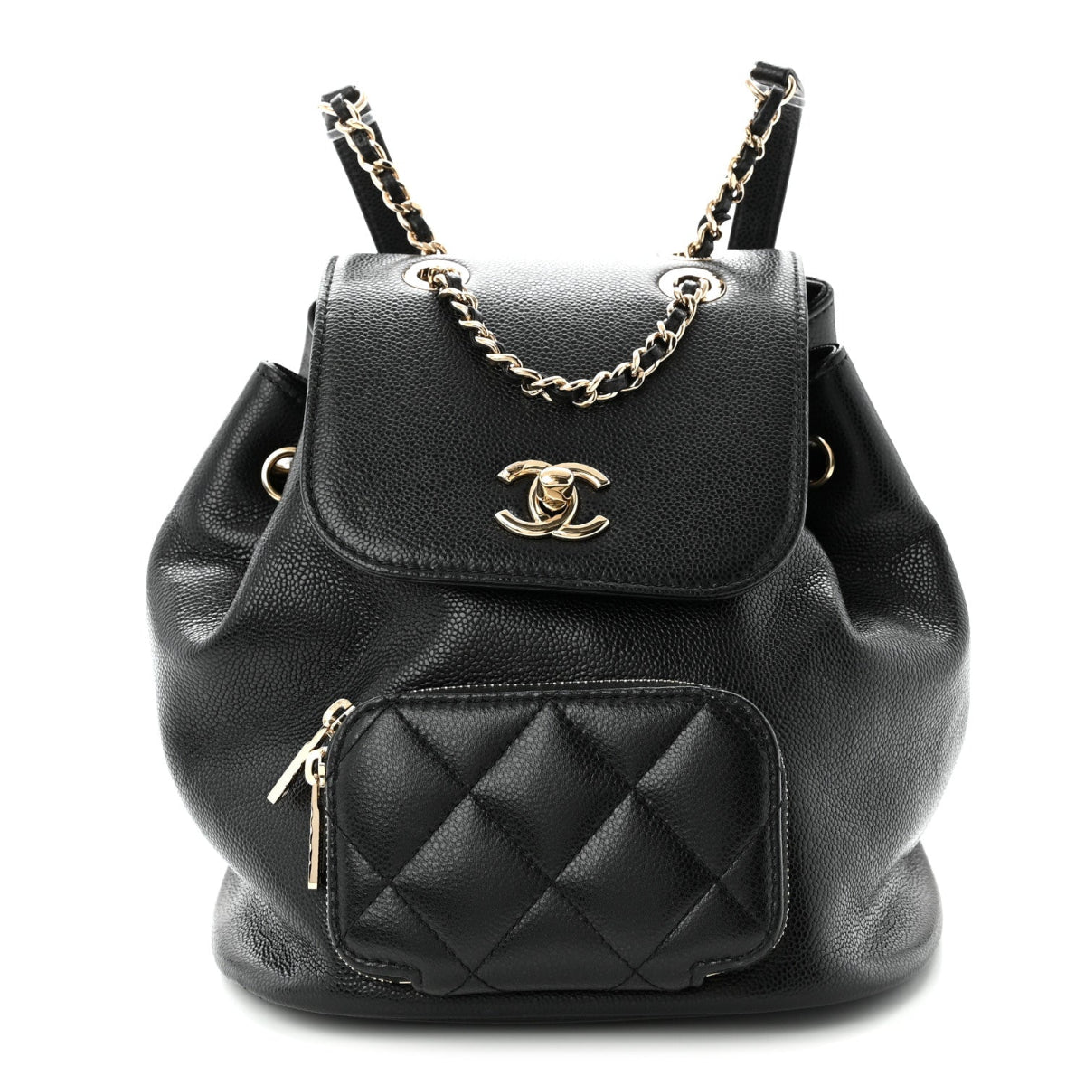 Caviar Quilted Mini Business Affinity Backpack Black