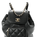 Caviar Quilted Mini Business Affinity Backpack Black