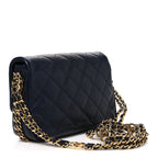 Caviar Quilted Mini CC You Flap Navy