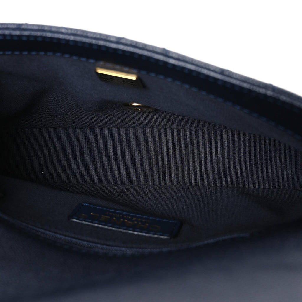 Caviar Quilted Mini CC You Flap Navy