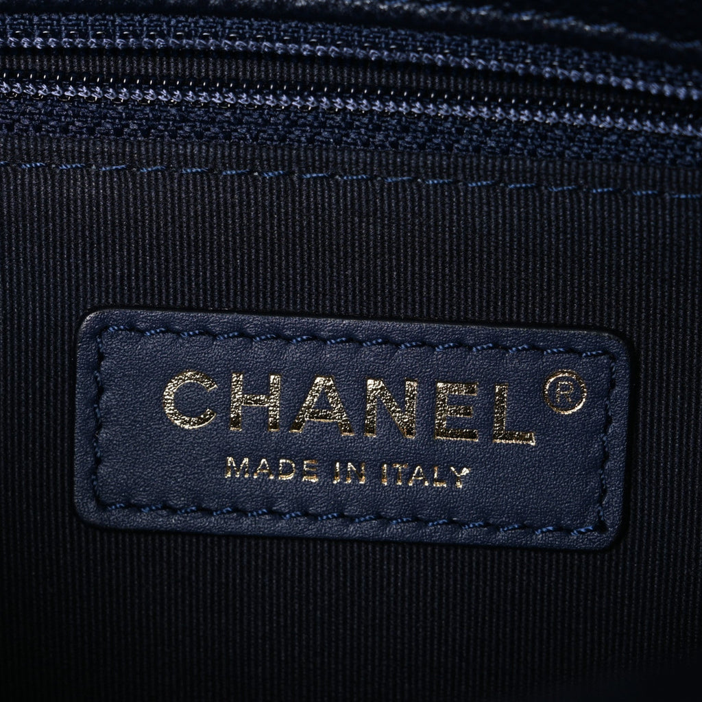 Caviar Quilted Mini CC You Flap Navy